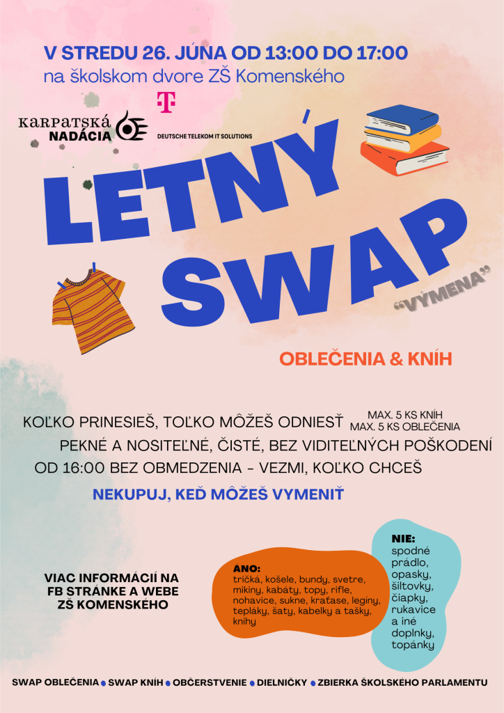 plagát, komenského škola, swap