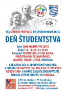 Deň študentstva - 30. výročie Nežnej revolúcie 1