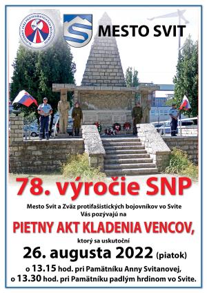 78. VÝROČIE SNP - PIETNY AKT KLADENIA VENCOV 1