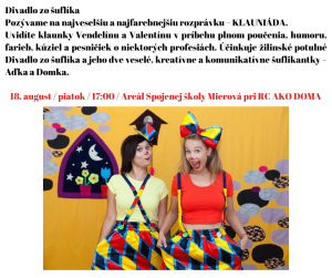 plagát, rozprávka klauniáda 