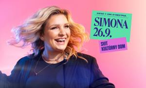Plagát, Simona stand up, dom kultúry 