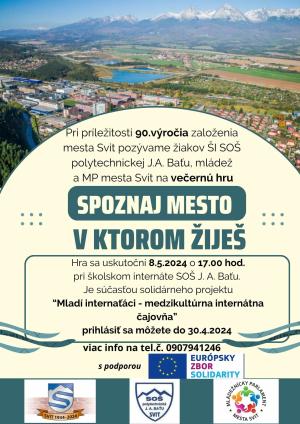 plagát, večerná prechádzka mestom, 