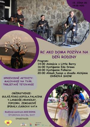 plagát, de§ rodiny, rc ako doma