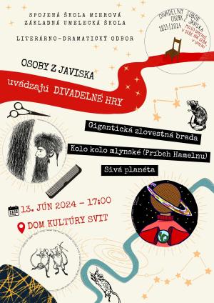 plagát, divadlo, spojená škola mierová svit 