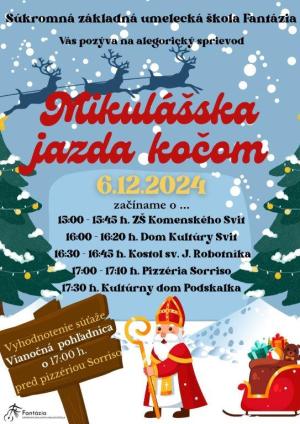 SZUŠ Fantázia_Mikulášska jazda kočom