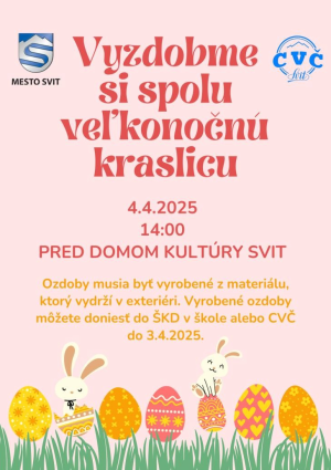 Pozvánka na udalosť Vyzdobme si spolu kraslicu