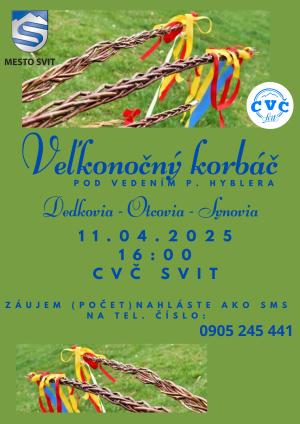 Plagát na udalosť Veľkonočný korbáč