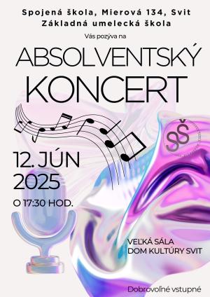 Plagát absolventský koncert